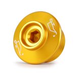 Gold bouchon de vis de remplissage d'huile moteur cnc m24 x 2, accessoires de moto pour bmw s1000r s1000rr ...