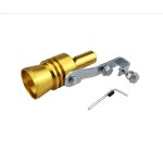 Gold - m silencieux d'�chappement universel avec turbo et silencieux de voiture, simulateur avec syst�me ...