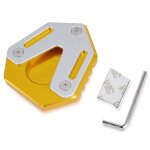 Gold plaque de béquille latérale pour yamaha fjrlingfjr, agrandisseur de pied, extension de support, ... Gold plaque de béquille latérale pour yamaha fjrlingfjr, agrandisseur de pied, extension de support, ...