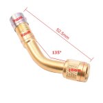 Golden 135 degree adaptateur de valve coud�e a angle de 45 90 135 degr�s, adaptateur d'extension de valve ...