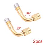 Golden 90 degree adaptateur de valve coud�e a angle de 135 degr�s, adaptateur d'extension de valve de ...