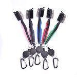 Golf club brosse golf rainure brosse de nettoyage 2 cts golf putter coin balle rainure nettoyant kit ...