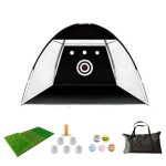 Golf cross - border practice net multi - function swing training net luxe noir set de trois céréales ... Golf cross - border practice net multi - function swing training net luxe noir set de trois céréales ...