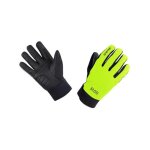 Gore wear c5 gore - tex thermo gants neon yellow / black homme jaune fluo Gore wear c5 gore - tex thermo gants neon yellow / black homme jaune fluo