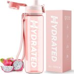 Gourde 1l, tritan gourde sport motivation sans bpa, transparente avec graduée, anti fuite, bouteille ... Gourde 1l, tritan gourde sport motivation sans bpa, transparente avec graduée, anti fuite, bouteille ...