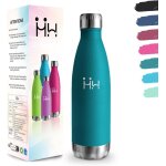 Gourde, 500 ml sans bpa, gourde isotherme, 18 / 8 acier inoxydable, bouteille isotherme, isolation sous ...