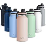 Gourde isotherme en acier inoxydable 1l, sans bpa, isolation sous vide gourde inox avec couvercle anti ... Gourde isotherme en acier inoxydable 1l, sans bpa, isolation sous vide gourde inox avec couvercle anti ...