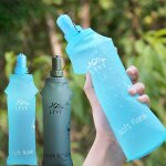 Gourde pliante pour boissons, bouteille d'eau douce portable, pour course a pied, cyclisme, sport, fitness ...