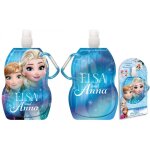 Gourde la reine des neiges frozen disney 400 - 500 ml (sans bpa) pliable avec mousqueton (r�utilisable, ...