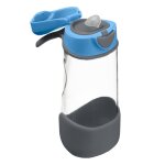 Gourde sport avec bec 450ml bleu 12m + - bleu