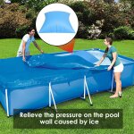 Grande housse de coussin a air pour piscine, coussin de natation, couverture de bche pour hiver, oreiller ...