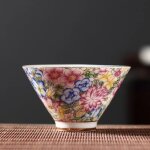 Grande tasse a th master en cramique emaille everisonne, service a th kung fu, bol a th, style chinois, ...