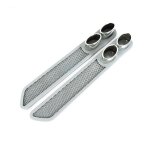 Grayautocollant de ventilation d'admission d'air autocollant universel de voiture, faux vent, gorge gousse, ...