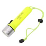 Green lampe de poche de plong�e sous - marine led etanche professionnelle e5, equipement de torche, lampes ...