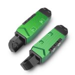 Green p�dale de passager arri�re cnc pour moto, repose - pieds, yamaha yzf, r3, r25, r15, mt03, mt25, ...