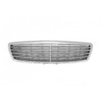 Grille de calandre centrale pour mercedes classe e w211 version elgance de 2002 a 2006