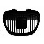 Grille de calandre centrale sup�rieure pour seat ibiza iii phase 1, 2002 - 2006, noire, sans logo