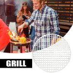 Grille de cuisson en acier inoxydable, grille ronde en acier inoxydable, support de cuisson polyvalent ...