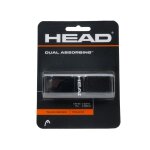 Grip raquette de tennis head dual absording grip noir noir 61721