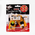 Grip and tricks - finger scooter blanc pack 1 avec 2 roues supplmentaires 3 outils pour trottinette ...