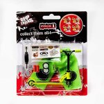 Grip and tricks - finger scooter vert pack 1 avec 2 roues supplmentaires 3 outils pour trottinette freestyle ...
