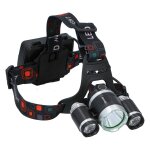 Grundig lampe frontale rechargeable led 3 points lumineux 200 lumens - bandeau r�glable et r�sistante ...