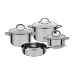 Gsw montreal - batterie de cuisine 7 pieces en acier inoxydable - tous feux dont induction Gsw montreal - batterie de cuisine 7 pieces en acier inoxydable - tous feux dont induction