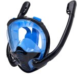 Guardian view - lunettes de plonge en apne avec 2 tubas, anti - bue, anti - fuite, visage complet, ...