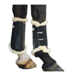 Gu�tres pour cheval ferm�es avec fausse fourrure kavalkade show