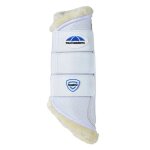 Gu�tres ferm�es pour cheval weatherbeeta tough - tec comfy brushing boots l mixte blanc