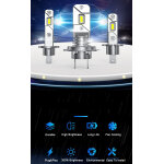 H1 h3 h7 h4 h11 2pcs 1:1 ampoule led de phare de voiture canbus 30w 1600lm feux de brouillard led ultra ...