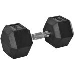 Halt�re courte poids 20 kg - entra�nement musculaire & halt�rophilie - acier caoutchouc noir