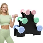 Halt�res n�opr�ne 1kg 1. 5kg 2kg avec support ¿ set de 6 halt�res musculation