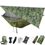 Hamac de camping en plein air pour 1 a 2 personnes, lit - balanoire, ultralger, avec moustiquaire, ...