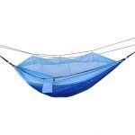 Hamac de camping, lit - balanoire, portable, avec moustiquaire, pour 1 a 2 personnes, pour la chasse, ...