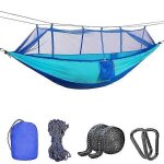 Hamac de camping avec moustiquaire - hamac de voyage double / simple ultra - léger et durable, capacité ... Hamac de camping avec moustiquaire - hamac de voyage double / simple ultra - léger et durable, capacité ...