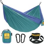 Hamac de camping en nylon de parachute, portable et léger (jusqu'à 500 lbs) idéal pour l'extérieur, la ... Hamac de camping en nylon de parachute, portable et léger (jusqu'à 500 lbs) idéal pour l'extérieur, la ...