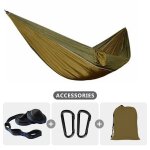 Hamac de camping parachute pour une place, lit - balanoire d'extrieur, facile a transporter, pour la ...