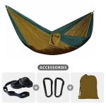Hamac de camping parachute pour une place, lit - balanoire d'extrieur, facile a transporter, pour la ...