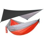 Hamacs de camping portables avec auvent, tente, mouche de pluie, extrieur, intrieur, sac a dos, voyage, ...