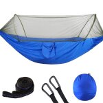 Hamac de camping portable simple et double, 250x120cm, avec moustiquaire, moustiquaire pop - up, facile ... Hamac de camping portable simple et double, 250x120cm, avec moustiquaire, moustiquaire pop - up, facile ...