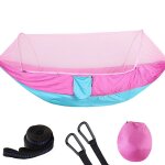 Hamac de camping portable simple et double, 250x120cm, avec moustiquaire, moustiquaire pop - up, facile ... Hamac de camping portable simple et double, 250x120cm, avec moustiquaire, moustiquaire pop - up, facile ...