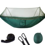 Hamac de camping portable simple et double, 250x120cm, avec moustiquaire, moustiquaire pop - up, facile ... Hamac de camping portable simple et double, 250x120cm, avec moustiquaire, moustiquaire pop - up, facile ...