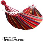 Hamac de camping en toile de tissu epais et durable, lit - balançoire de voyage, double hamac d'extérieur ... Hamac de camping en toile de tissu epais et durable, lit - balançoire de voyage, double hamac d'extérieur ...
