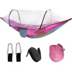 Hamac d'extérieur avec moustiquaire, portable, en nylon, respirant, a séchage rapide, capacité de charge ... Hamac d'extérieur avec moustiquaire, portable, en nylon, respirant, a séchage rapide, capacité de charge ...