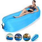 Hamac gonflable, sofa d'air impermable a l'eau avec le paquet portatif, pour camping, jardin, parties ...