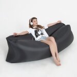 Hamac gonflable, sofa d'air imperm�able a l'eau avec le paquet portatif, pour camping, jardin, parties ...