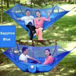 Hamac portable, lit - balançoire, deux places, avec moustiquaire, pour voyage, survie, extérieur, camping, ... Hamac portable, lit - balançoire, deux places, avec moustiquaire, pour voyage, survie, extérieur, camping, ...