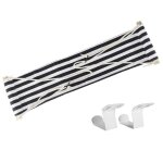 Hamac a sangle de pied en polyester, siège de face réglable, coussin de pied pliable, léger avec crochets ... Hamac a sangle de pied en polyester, siège de face réglable, coussin de pied pliable, léger avec crochets ...
