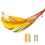 Hamac en toile a rayures pour enfants, lit balan�oire d'ext�rieur portable, arc en ciel, pour le jardin, ...